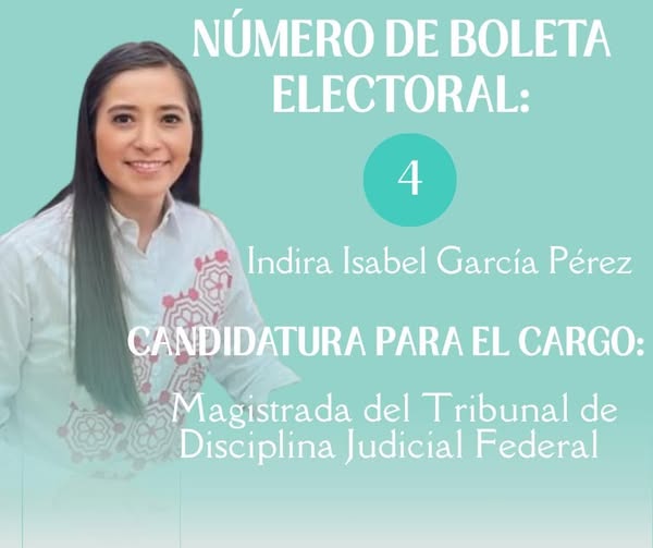 Indira Isabel García Pérez, candidata a Magistrada del Tribunal (2)