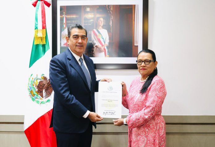 Sergio Salomón recibe nombramiento como titular del INM