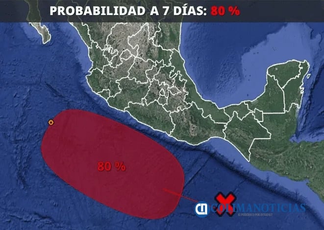 “Bárbara” en el Océano Pacífico