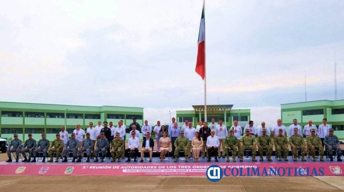 Colima es sede de la 3ª Reunión de Autoridades de los Tres Órdenes de Gobierno, en materia de seguridad, que se realiza en las instalaciones de la 20ª Zona Militar