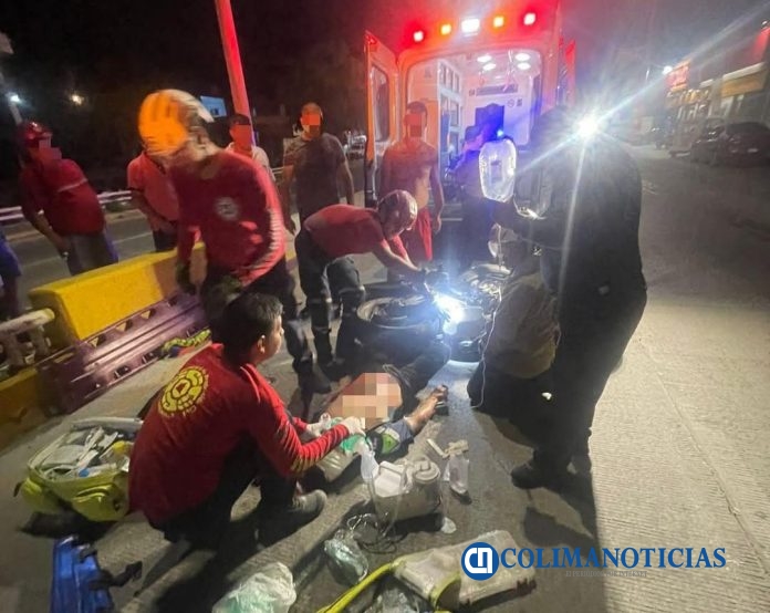Grave motociclista tras sufrir accidente por el boulevard Miguel de la Madrid