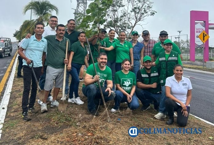 PVEM Colima jornada de reforestación en el Estado