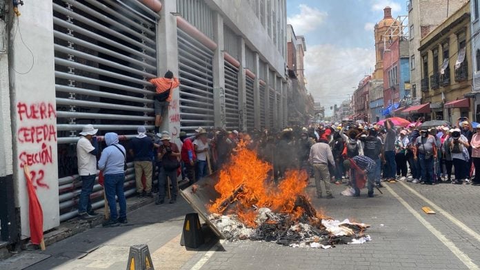 SNTE tras protesta de la CETEG