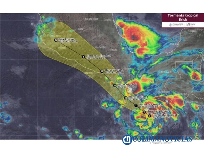 Se forma la Tormenta Tropical “Erick”