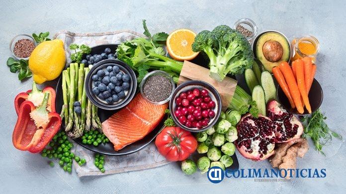 Healthy,Food,Selection,On,Gray,Background.,Detox,And,Clean,Diet
