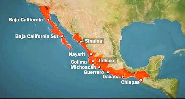 Anuncian cancelación de alerta de tsunami en costas del Pacífico mexicano