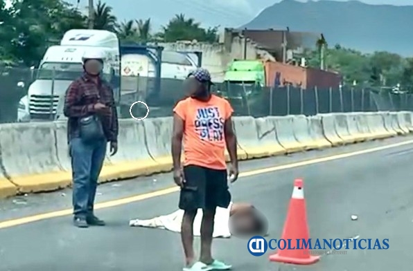 Atropellado autopista Tecoman