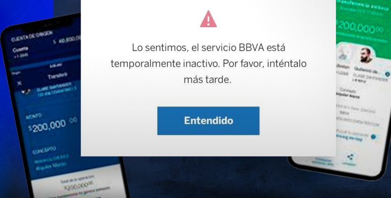  BBVA presenta fallas aplicación de: reportan usuarios
