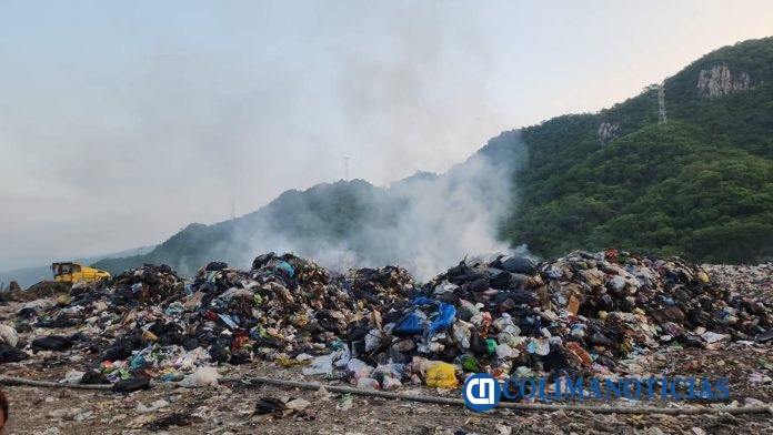 Conato de incendio en el Relleno Sanitario de Manzanillo
