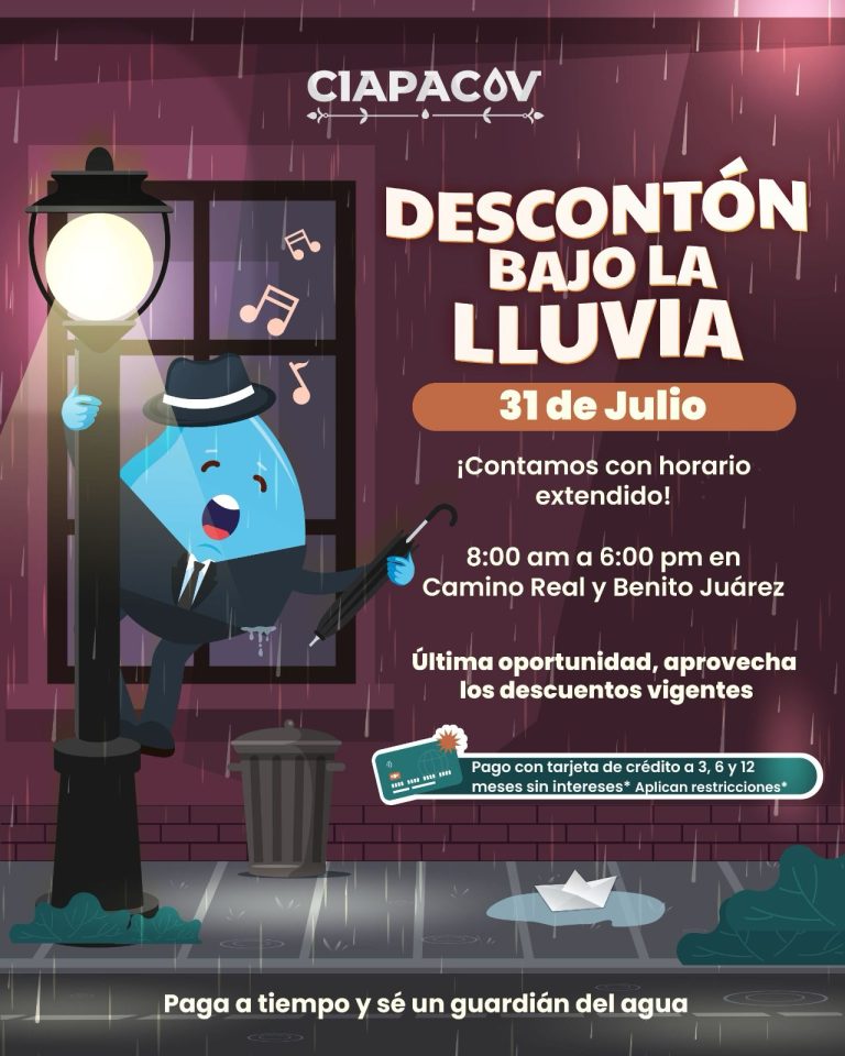 CIAPACOV invita a aprovechar de un “Descontón bajo la lluvia” y últimos días de descuentos de julio