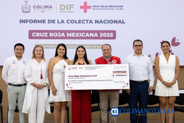 Gobernadora Indira Vizcaíno entregó más de 2 mdp de la Colecta Anual de la Cruz Roja