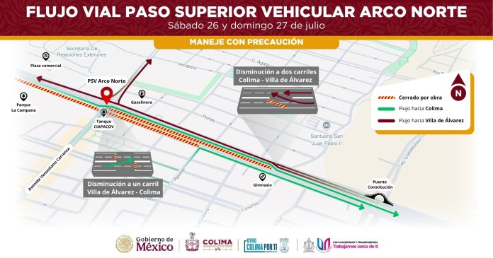 Inhabilitarán carriles centrales del Tercer Anillo Periférico
