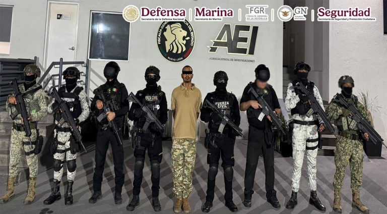 García Harfuch, informó que en tres operativos realizados en Nuevo León, detuvieron a 9 personas generadoras de violencia en la entidad