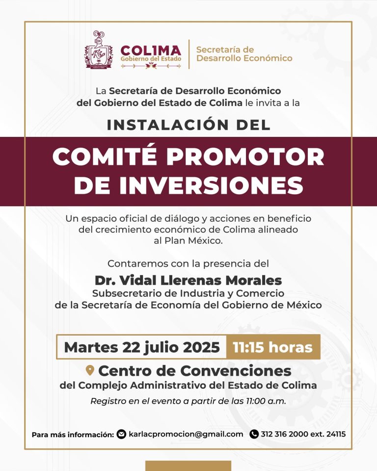Sedeco instalará el Comité Promotor de Inversiones para fortalecer el crecimiento económico alineado al Plan México