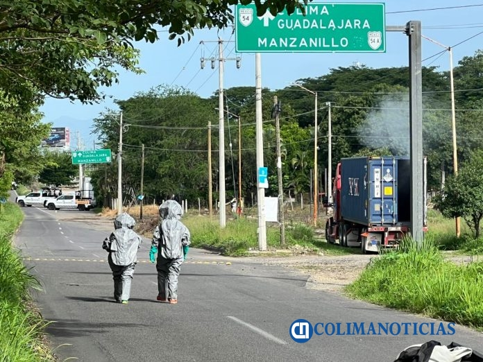 UEPC participa en simulacro por supuesta fuga de material peligroso, en Colima (3)