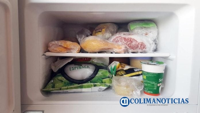 congelador alimentos congelados
