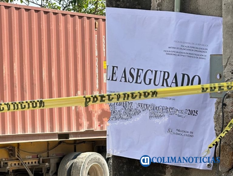 FGR aseguró patio de contenedores con todo y unidades de servicios en Manzanillo