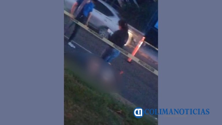 Muere motociclista al chocar por el puente peatonal de Contecon en Manzanillo
