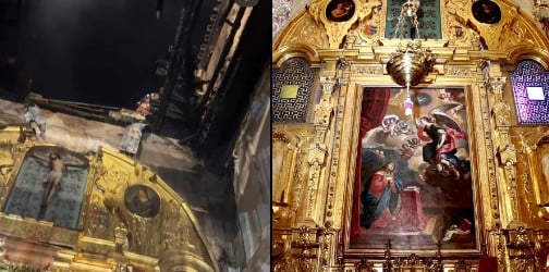 Así quedó la Mezquita de Córdoba tras el incendio