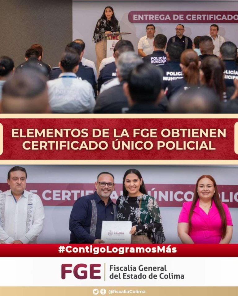 Elementos de la FGE obtienen Certificado Único Policial
