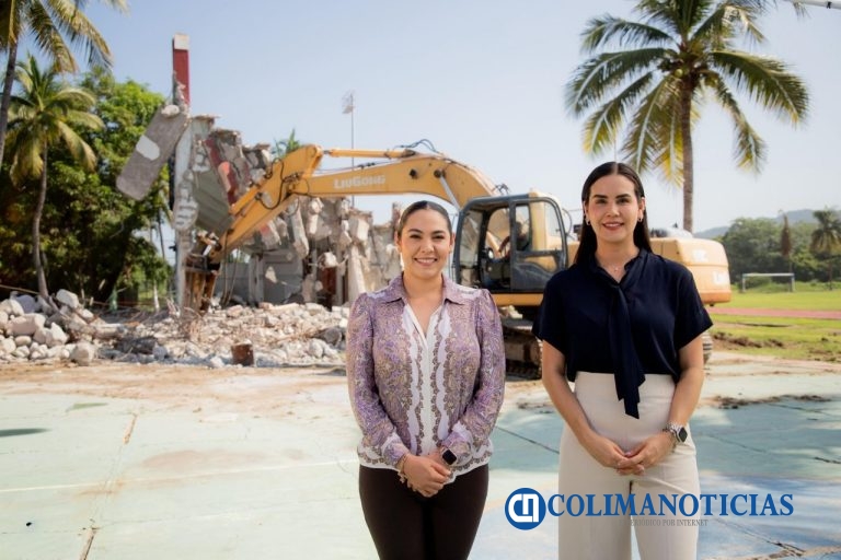 Indira Vizcaíno supervisó rehabilitación de la Unidad Deportiva ‘5 de Mayo’ en Manzanillo