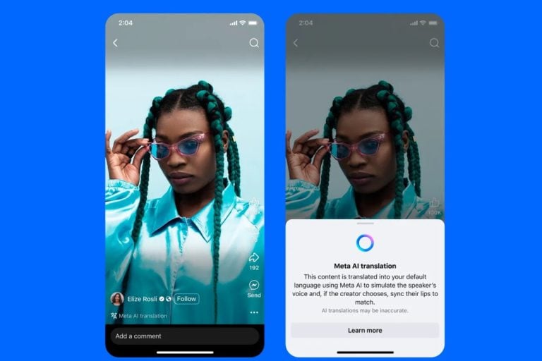 Meta traduce ahora videos y texto con IA en español e inglés: aplica para Instagram