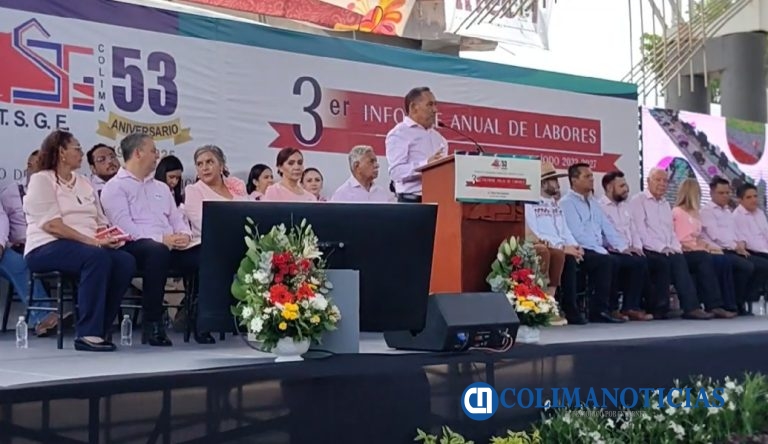 Martín Flores destaca fortaleza, unidad, lucha y autoridad financiera del STSGE
