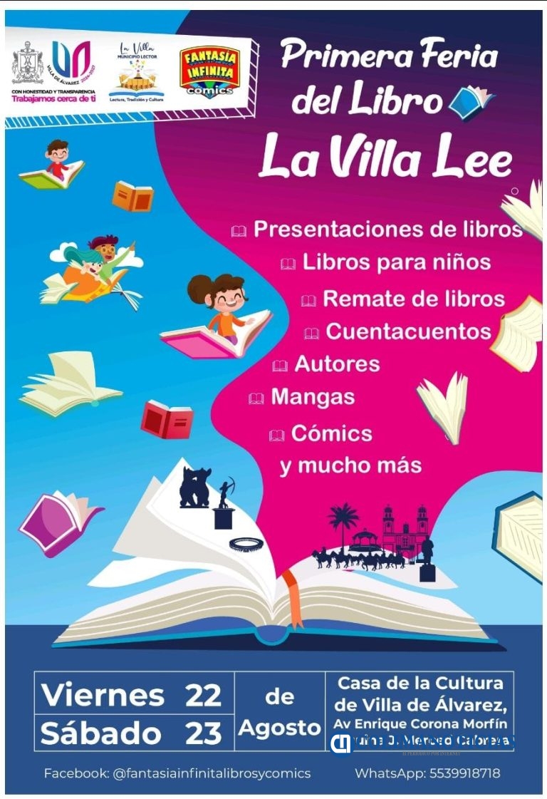 ‎Anuncia Tey la Primera ‎Feria del Libro La Villa Lee