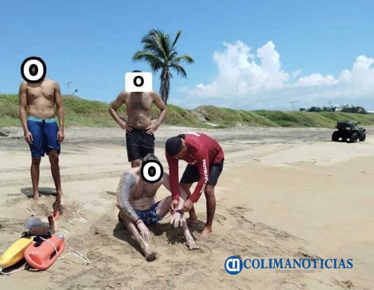 Rescatan a un turista extranjero de las corrientes marinas de playa Miramar