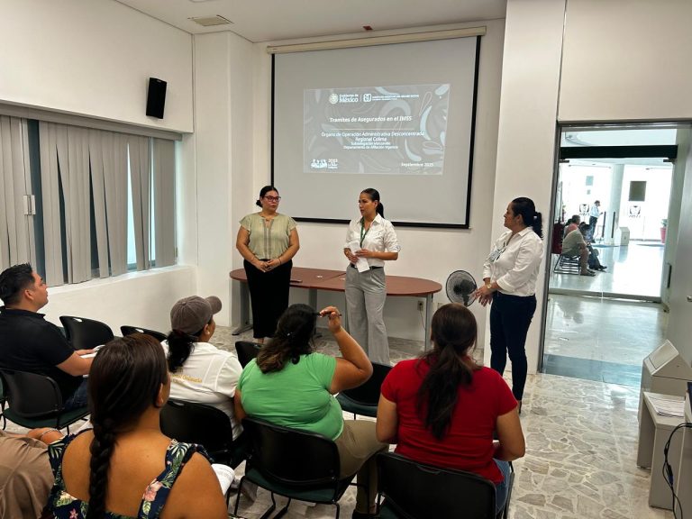 Capacita IMSS Colima a delegados de la CROC sobre los programas ELSSA y PrevenIMSS