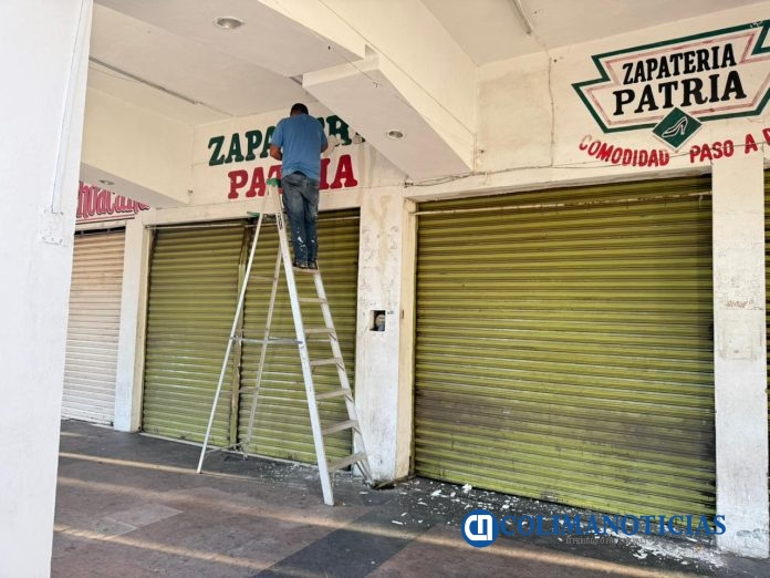 Comerciantes del centro histórico Tecoman