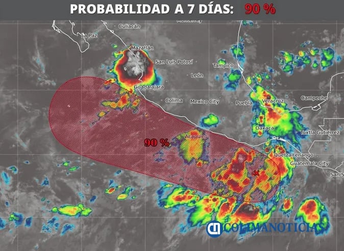 Costa del Pacífico el Nuevo Ciclón Tropical “Mario”