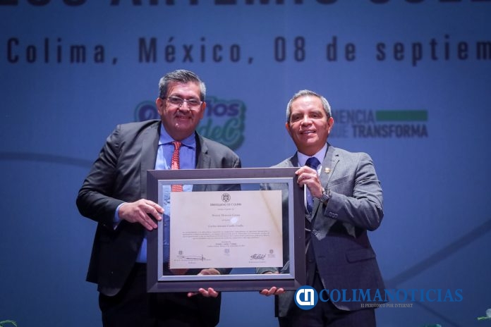 Entrega UdeC Doctorado Honoris Causa a Carlos Artemio Coello
