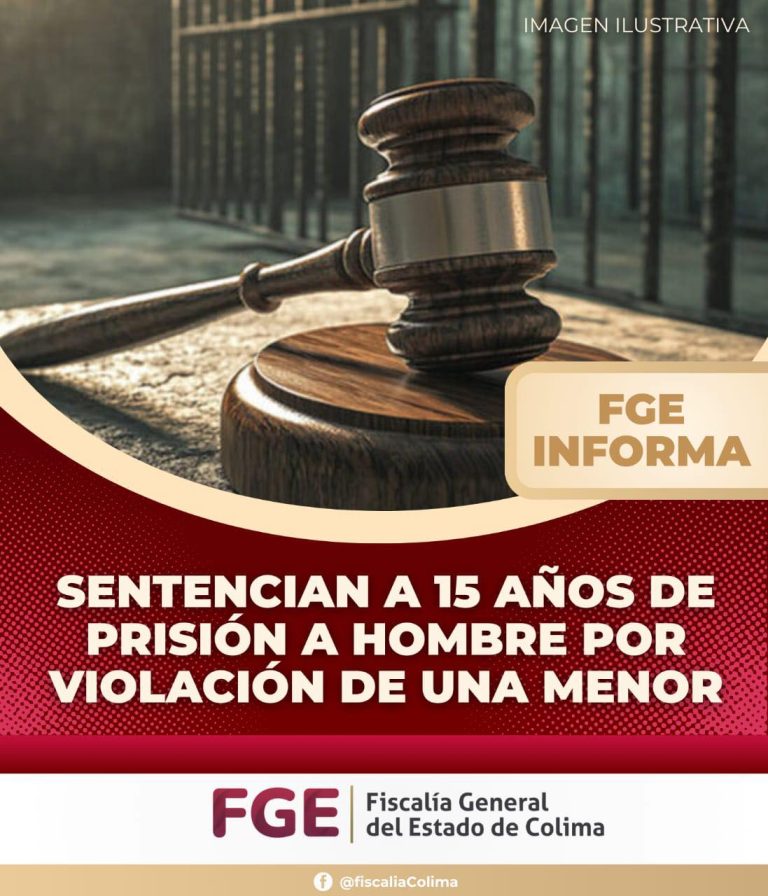 Sentencian a 15 años de prisión a hombre por violación de una menor