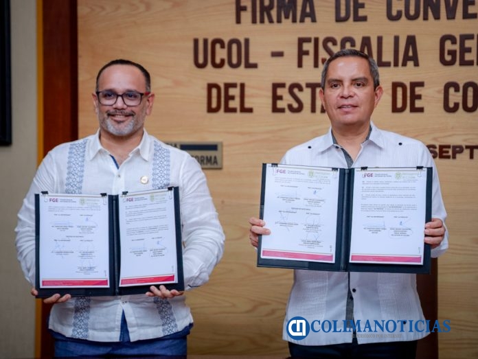 Firman convenio UdeC y Fiscalía General de Estado