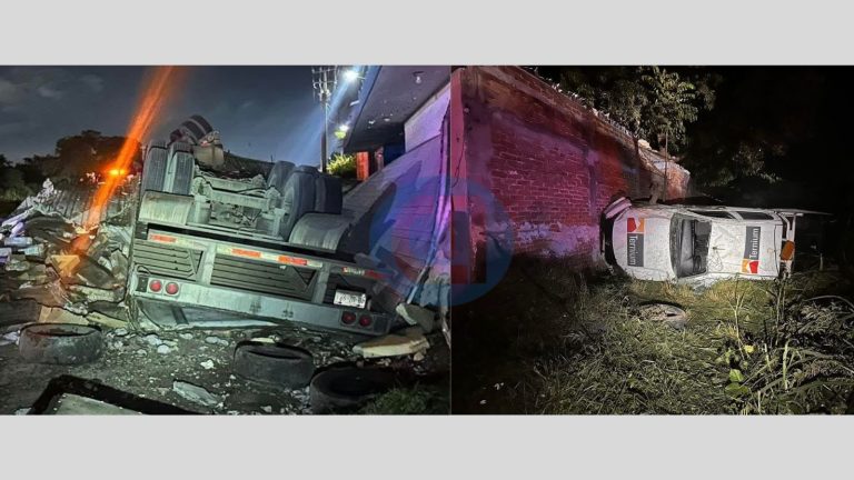 Fuerte accidente sobre el libramiento Ejercito Mexicano cerca de El Costeño; dos lesionados