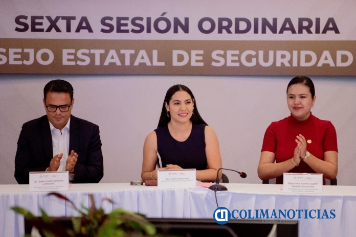 Gobernadora de Colima preside Consejo Estatal de Seguridad (3)