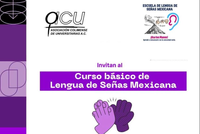 Habrá curso básico de Lengua de Señas Mexicana en Colima 