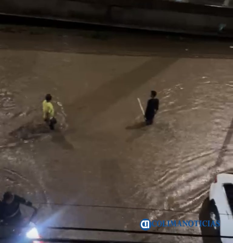 Inundaciones, árboles y contenedores tirados dejaron las lluvias en Manzanillo