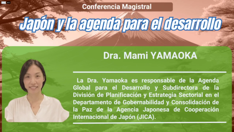 Imparten conferencia sobre Japón y la agenda para el desarrollo