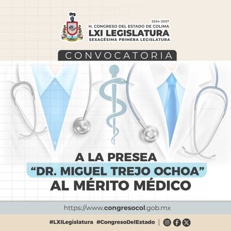 Invitan a médicos a participar en la Presea “Miguel Trejo Ochoa” 2025