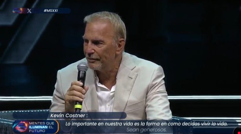 Recibirán muchos “no” en su vida, pero tienen que sobreponerse a ello: Kevin Costner