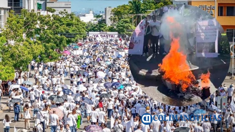Habitantes de Culiacán marchan contra la violencia en la entidad