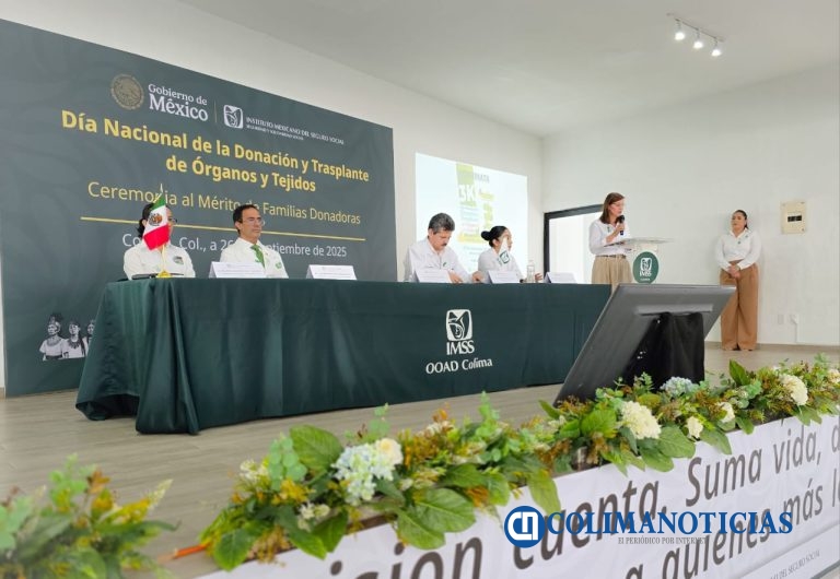 Reconoce IMSS Colima a familias donadoras y fortalece la cultura de la donación de órganos y tejidos