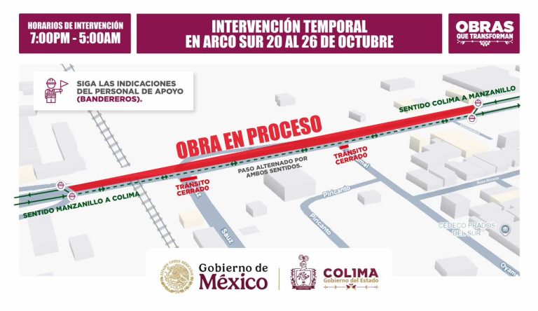 Seidum: habrá cierres nocturnos para disminuir impacto al tránsito en obras de Arco Sur