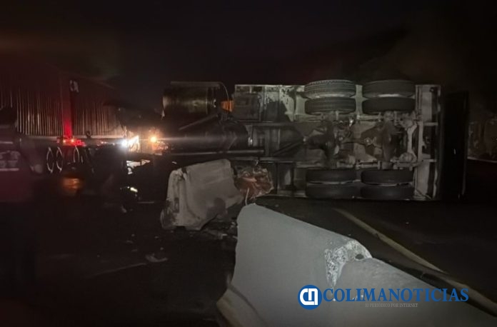 Accidente de tráiler en La Salada