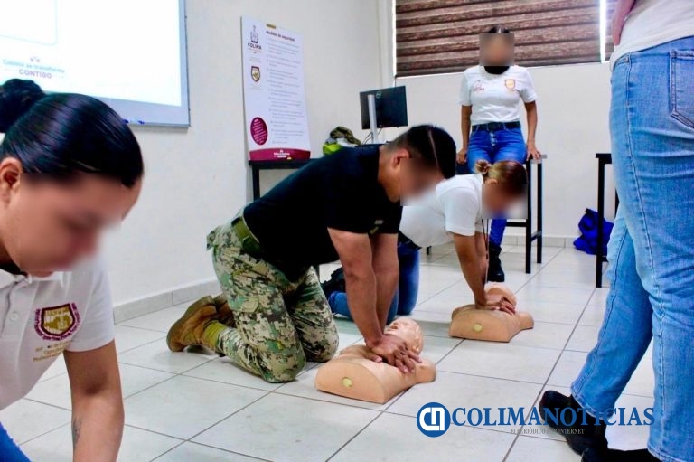 En Colima, Cadetes de la Policía de Proximidad se capacitan en primeros auxilios y atención de emergencias
