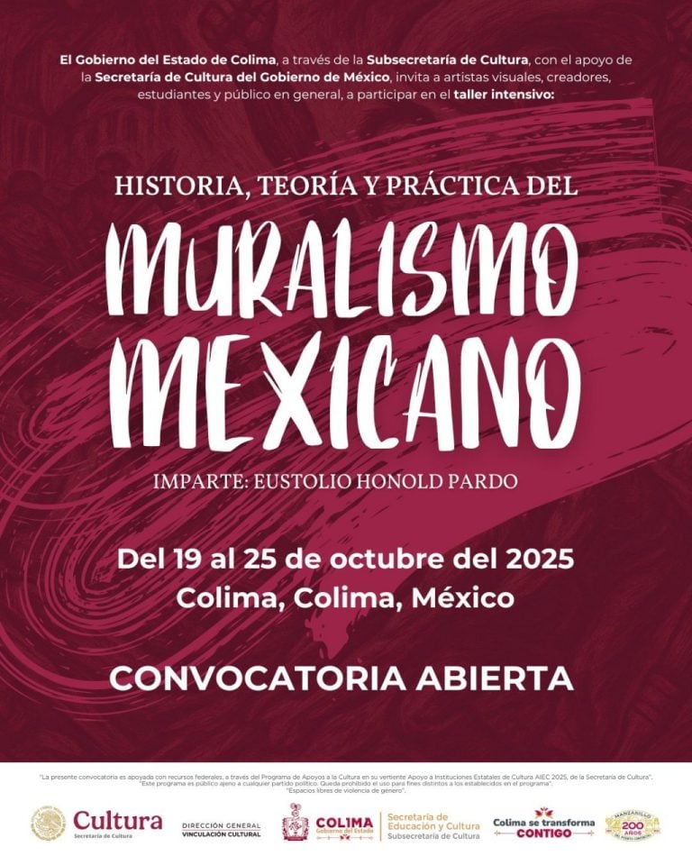 Cultura Colima abre convocatoria para taller intensivo de Muralismo Mexicano