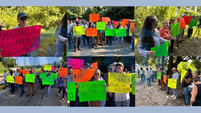 Ejidatarios de Armería apagan pozos que abastecen a Manzanillo