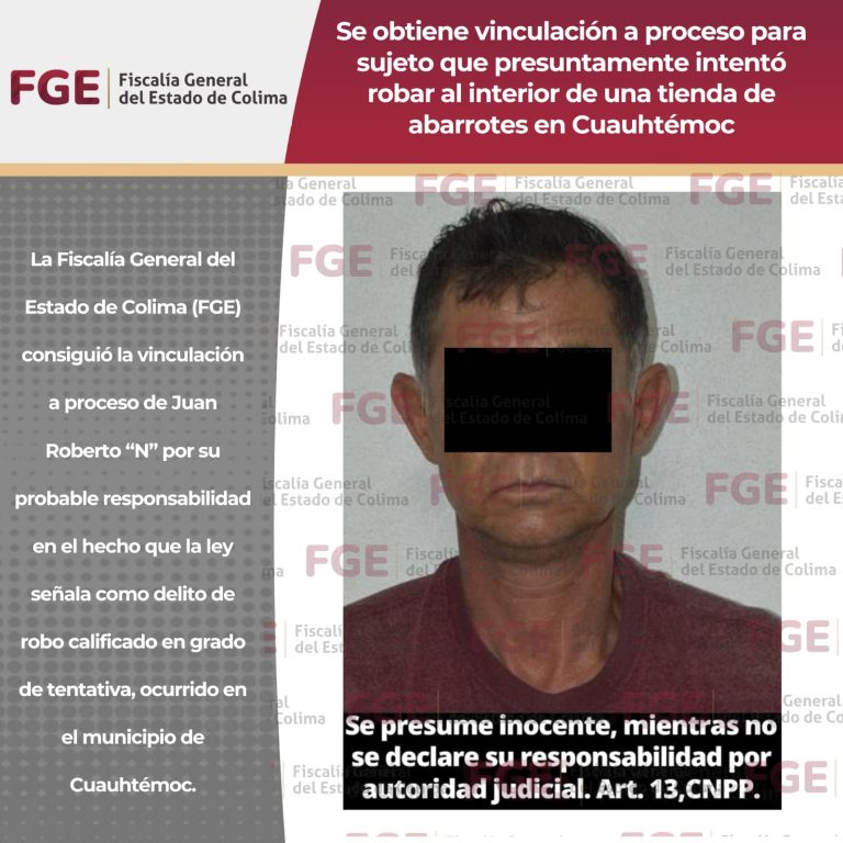 Se obtiene vinculación a proceso para sujeto que presuntamente intentó robar al interior de una tienda de abarrotes en Cuauhtémoc